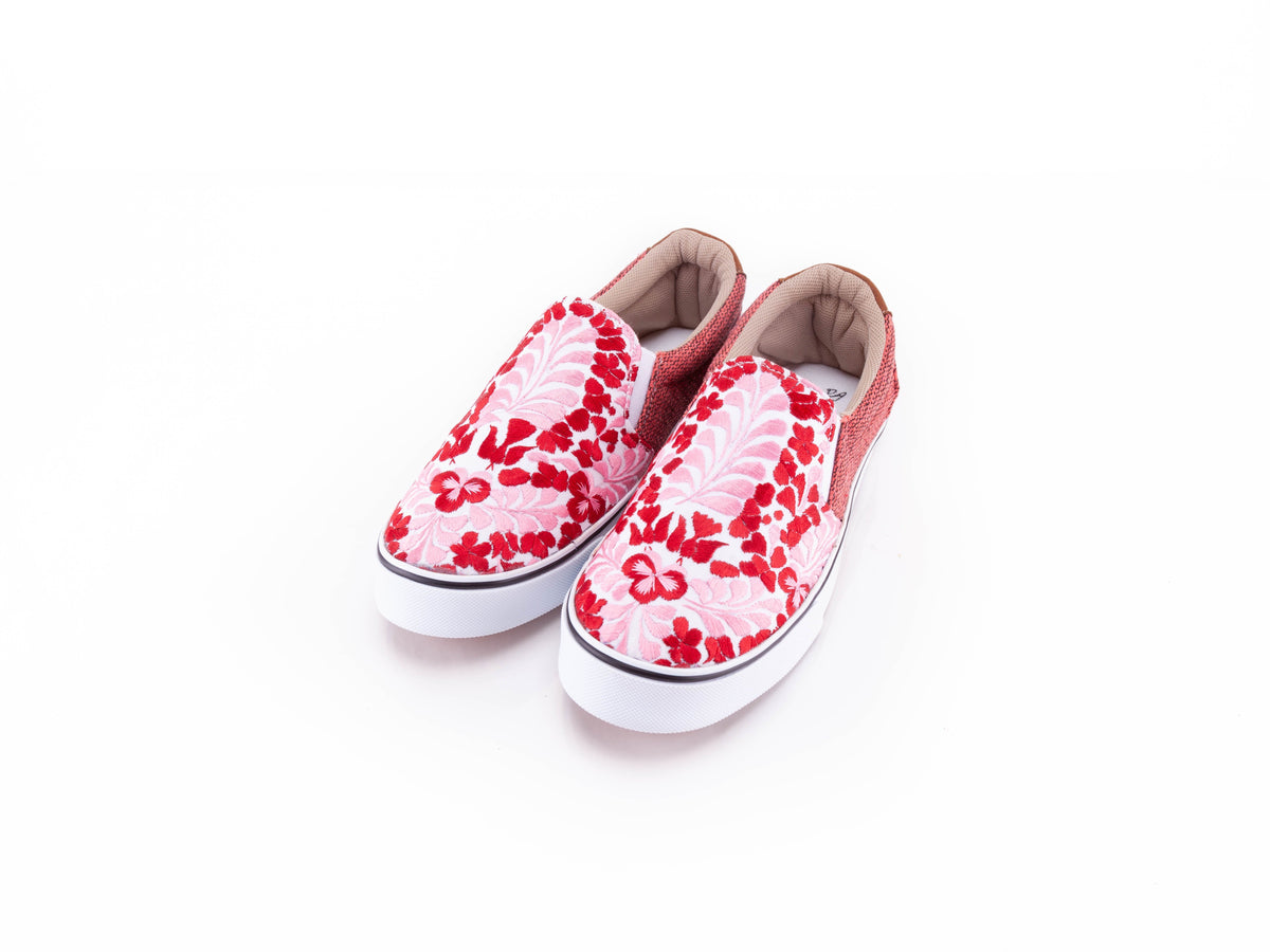 Tenis Bordado Slip On San Antonino (Rosa Pastel) – DAVA