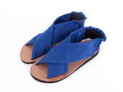 Sandalia Botin - Liso (Azul) - nDavaa
